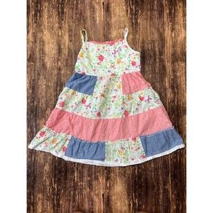 BlueBeri Boulevard Sz 6 Patchwork Summer Sleeveless Dress